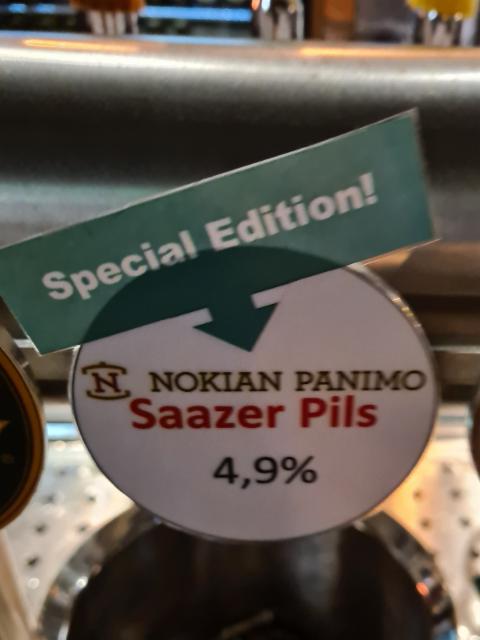 Saazer Pils 4.9%, Nokian Panimo, Finland