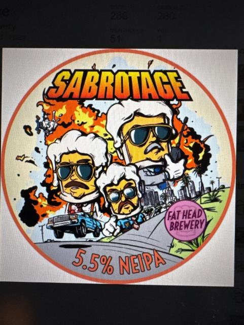 Sabrotage, Fat Head Brewery
