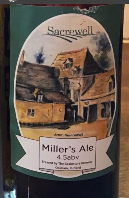 Sacrewell Miller's Ale 4.5%, Grainstore Brewery, England