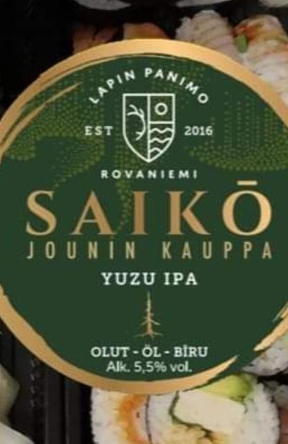 Saikō Yuzu IPA 5.5%, Lapin Panimo, Finland
