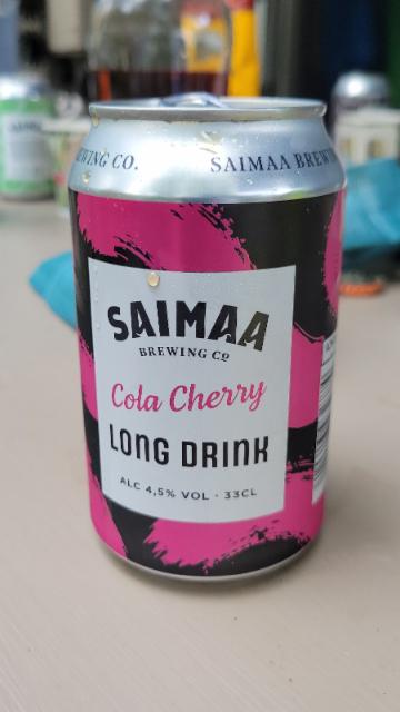Saimaa Cola Cherry long drink 4.5%, Saimaa Brewing Company, Finland