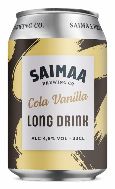 Saimaa Cola Vanilla Long Drink 4.5%, Saimaa Brewing Company, Finland