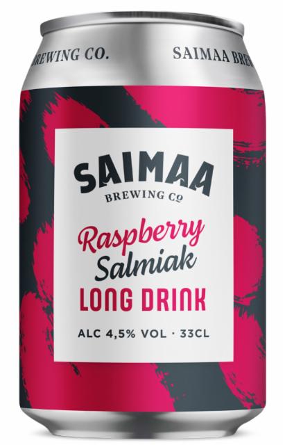 Raspberry Salmiak Long Drink 4.5%, Saimaa Brewing Company, Finland