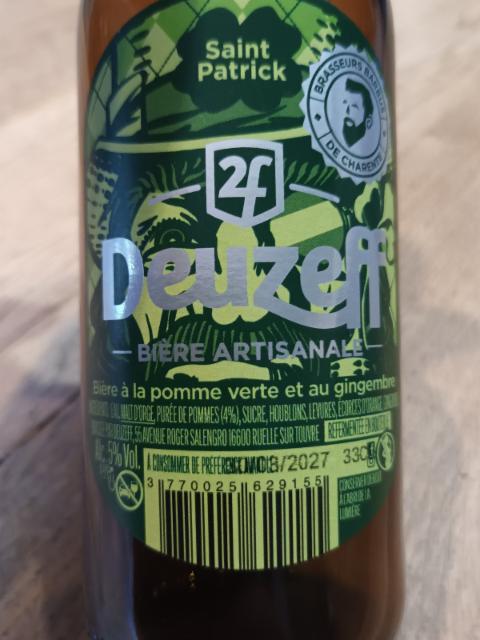 saint-patrick à la pomme et au gingembre, Deuzeff