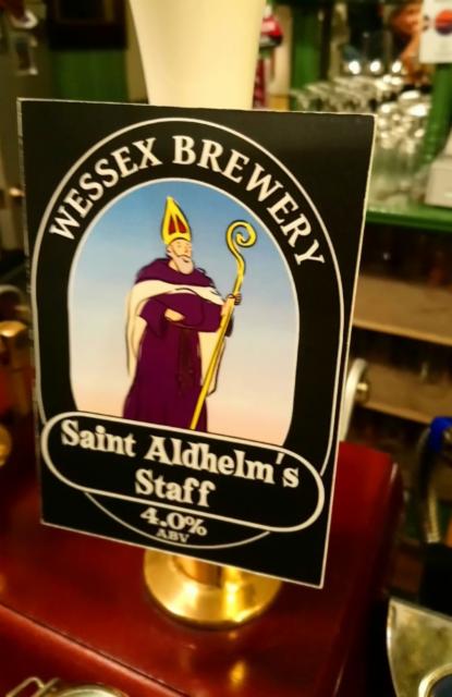 Saint Aldhelm's Staff 4.0%, Wessex Brewery, England