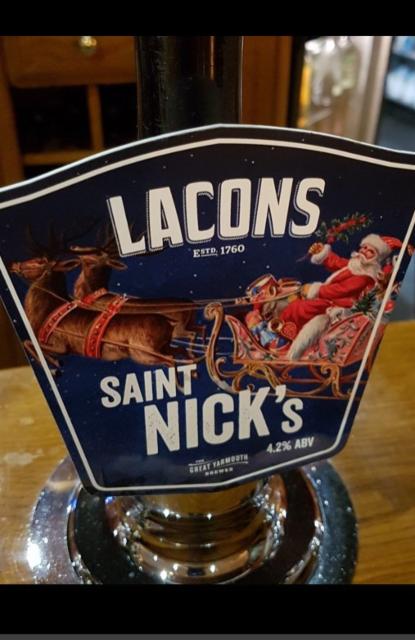 Saint Nick's 4.2%, Lacons Brewery Ltd, England