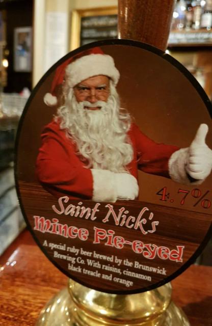 Saint Nick's Mince Pie-eyed 4.7%, Brunswick Brewing Company, England