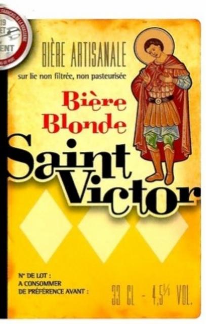 Saint Victor Blonde 4.5%, Brasserie Du Castel (Saint Victor), France