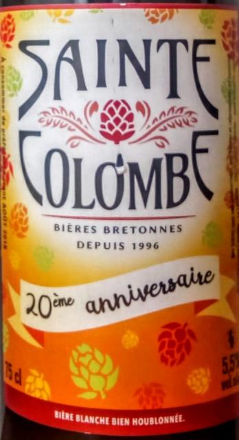 Sainte Colombe 20ème Anniversaire 5.5%, Brasserie Sainte Colombe, France