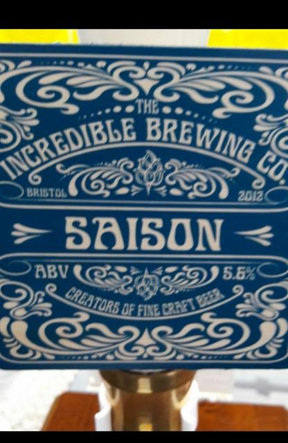 The Incredible Saison 5.5%, The Incredible Brewing Co., England