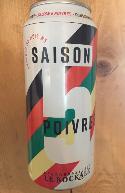 Saison 5 poivres 4.5%, Microbrasserie Le BockAle, Canada