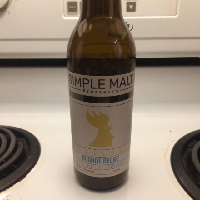 Simple malt Saison 6.2%, Simple Malt Brasseurs-Brasseurs Illimites, Canada