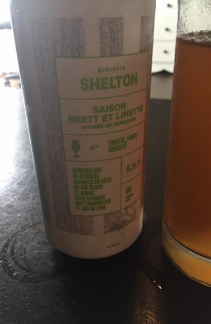 Saison Brett et limette 6.5%, Bièrerie Shelton, Canada