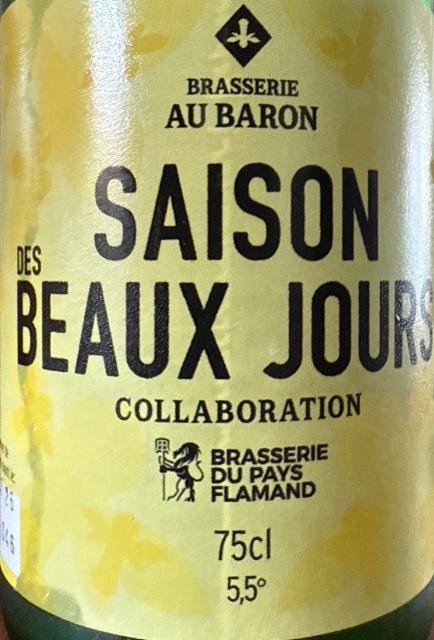 Saison des beaux jours 5.5%, Brasserie Au Baron, France