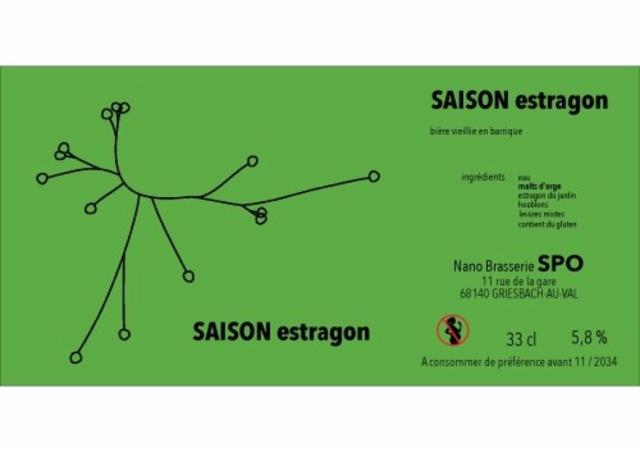 Saison Estragon 5.8%, Nano Brasserie SPO, France