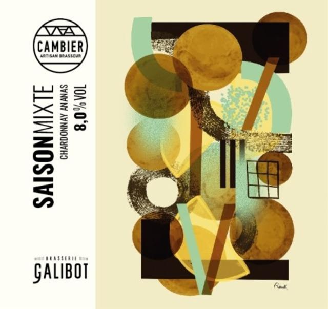 Saison Mixte Chardonnay Ananas, Brasserie Cambier