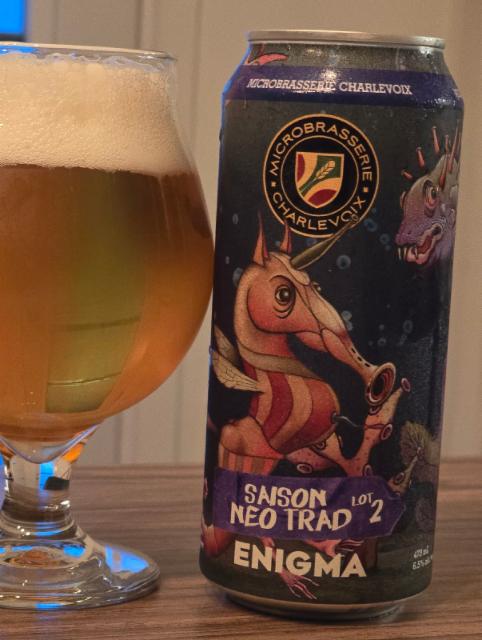 Saison Neo Trad Lot2 Enigma 6.5%, Microbrasserie Charlevoix / Le Saint Pub, Canada