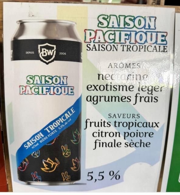 Saison Pacifique 5.5%, Broadway Microbrasserie, Canada