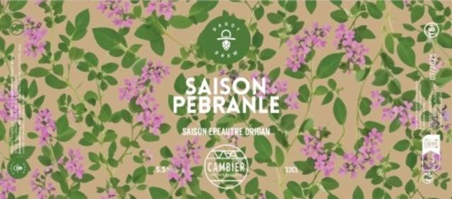 Saison Pebranle 5.5%, Brasserie Cambier, France