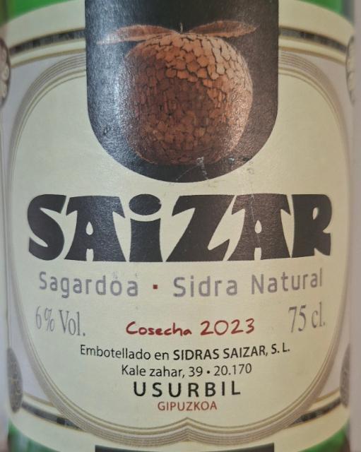 Saizar Gorenak 2023 6.0%, Saizar, Spain