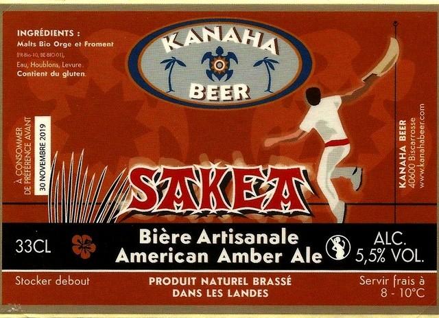 Sakea 5.5%, Kanaha Beer, France