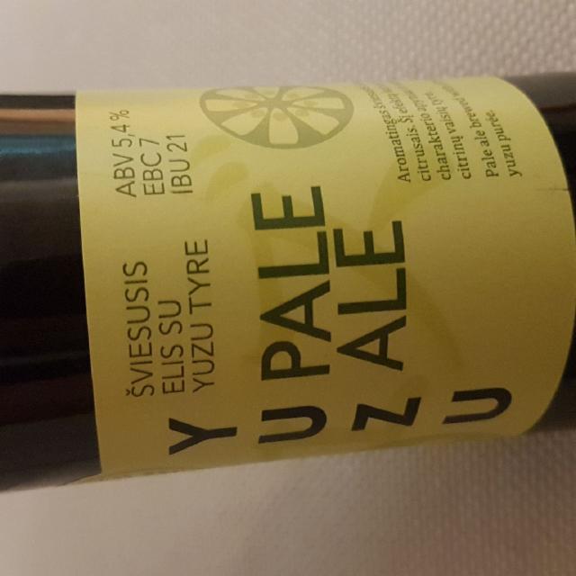 Yuzu Pale Ale 5.4%, Sakiškės Brewery / Sakiškių Alus, Lithuania