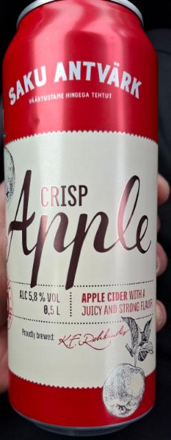 Saku Antvärk Crisp Apple 5.8%, Saku Õlletehas (Carlsberg), Estonia