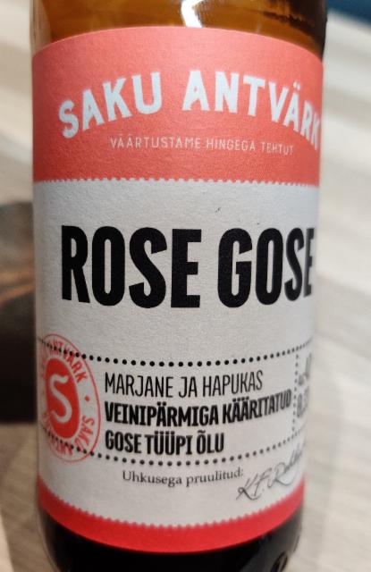 Saku Antvärk Rose Gose 4.7%, Saku Õlletehas (Carlsberg), Estonia
