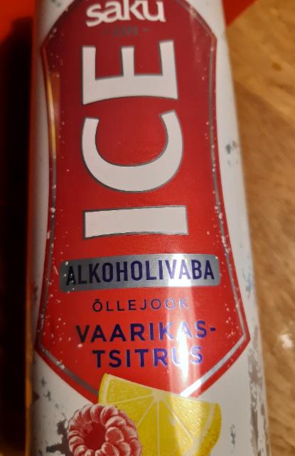 Saku On Ice Vaarikas Tsitrus Alkoholivaba 0.0%, Saku Õlletehas (Carlsberg), Estonia