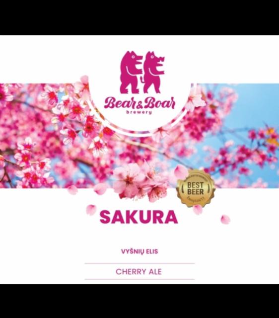 Sakura 5.0%, Bear & Boar Brewery, Lithuania