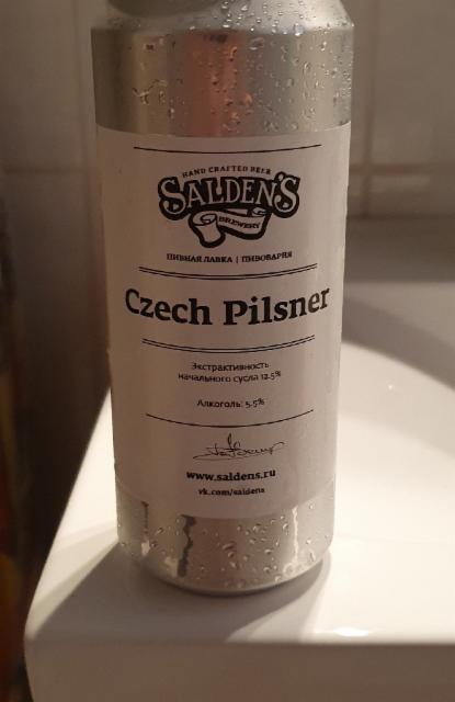 Czech Pilsner 5.5%, Salden's Brewery, Russia