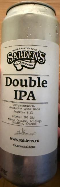 Salden's Double IPA, Salden's Brewery