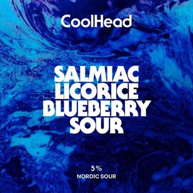 salmiac licorice blueberry sour 5.0%, CoolHead Brew, Finland