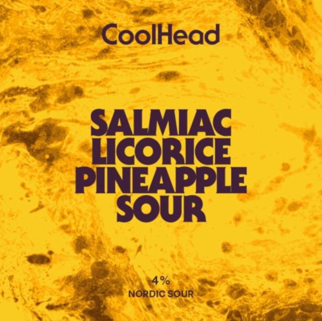 Salmiac Licorice Pineapple Sour 4.0%, CoolHead Brew, Finland