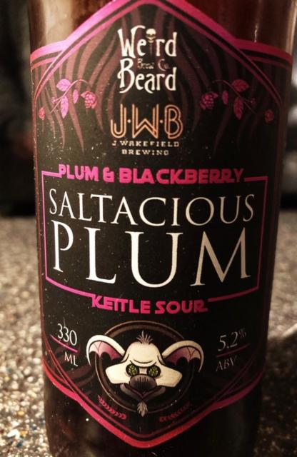Saltacious Plum 5.2%, Weird Beard Brew Co., England