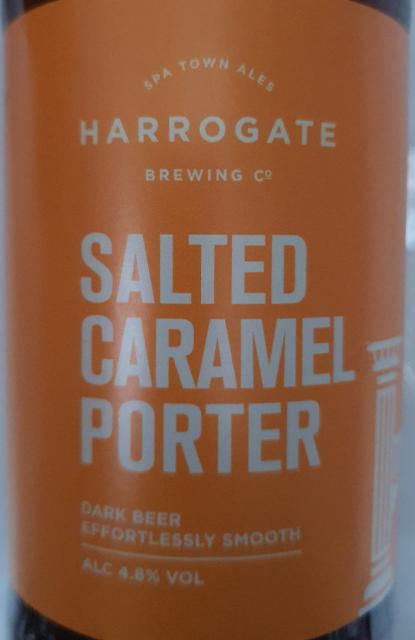 salted caramel porter 4.8%, Harrogate Brewing Co., England