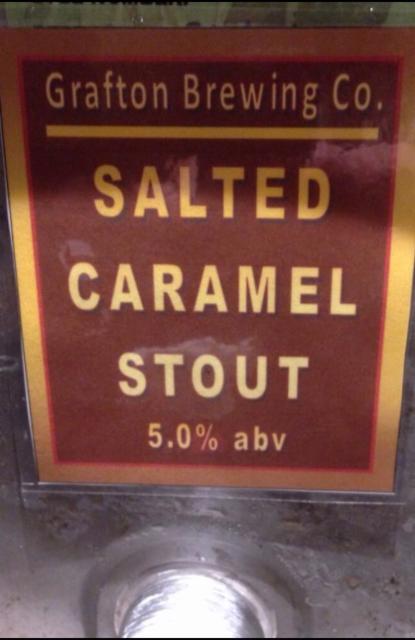 Salted Caramel Stout 5.0%, Grafton Brewing Co., England