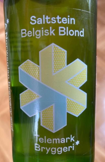 Saltstein Belgisk Blond 4.7%, Telemark Bryggeri, Norway