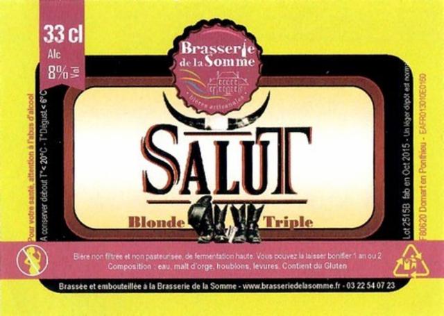 Salut 8.0%, Brasserie De La Somme, France