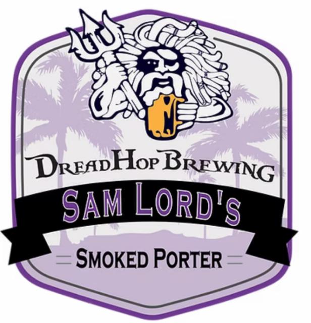 Sam Lord's Smoked Porter 7.0%, dreadhop brewing, Barbados