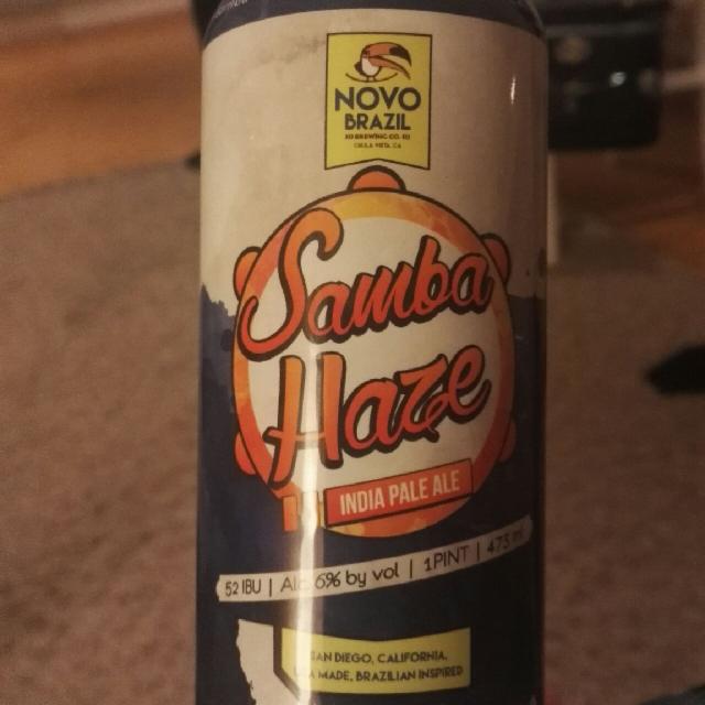 Samba Haze 6.0%, Novo Brazil Brewing Co, United States