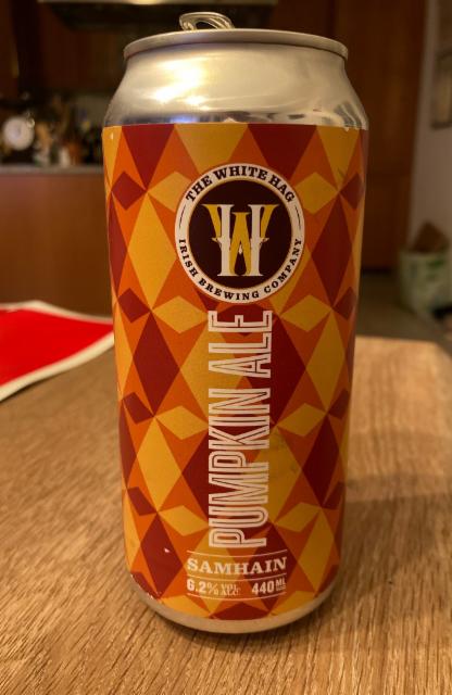 Samhain Pumpkin Ale 6.2%, The White Hag Brewing Company, Ireland