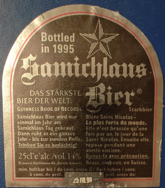 Samichlaus Bier, Brauerei Hurlimann AG