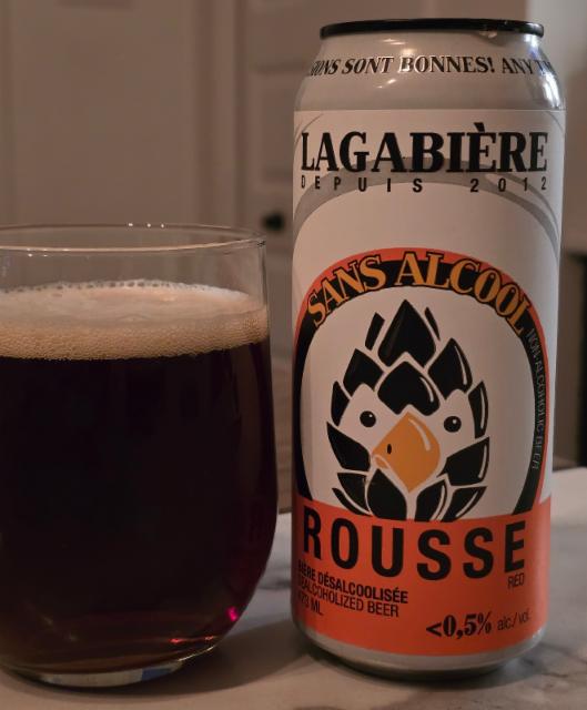 Sans Alcool Rousse 0.5%, Lagabière Brasserie Artisanale, Canada