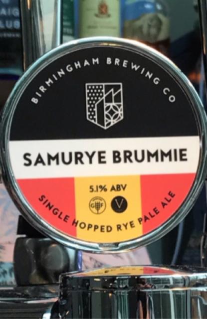 Samurye Brummie 5.1%, Birmingham Brewing Company, England