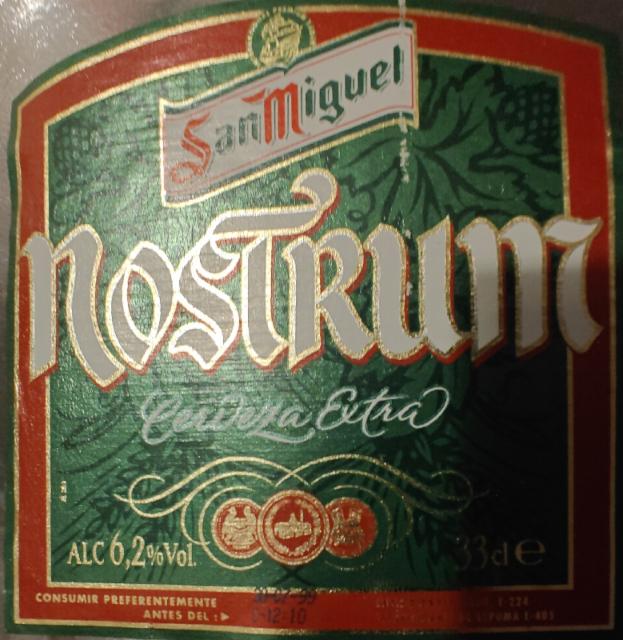 San Miguel Nostrum 6.2%, San Miguel Spain (Grupo Mahou-San Miguel), Spain