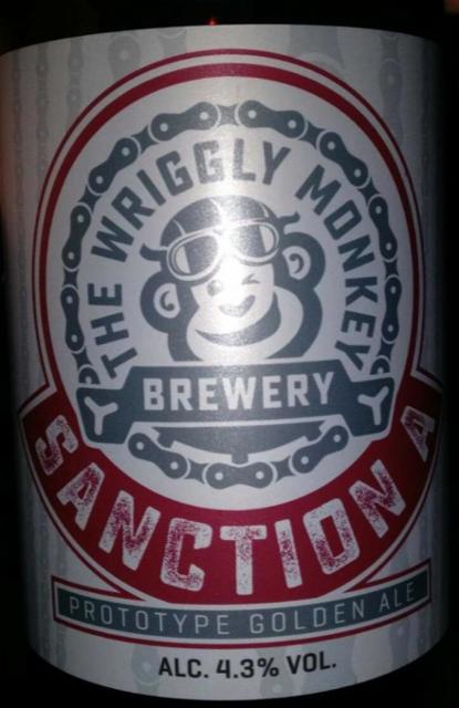 Sanction A 4.3%, The Wriggly Monkey Brewery, England