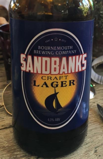 Sandbanks Craft Lager 4.0%, Bournemouth Brewing, England