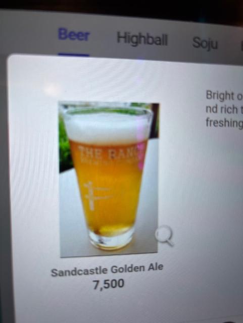 Sandcastle Golden Ale, The Ranch Brewing Company