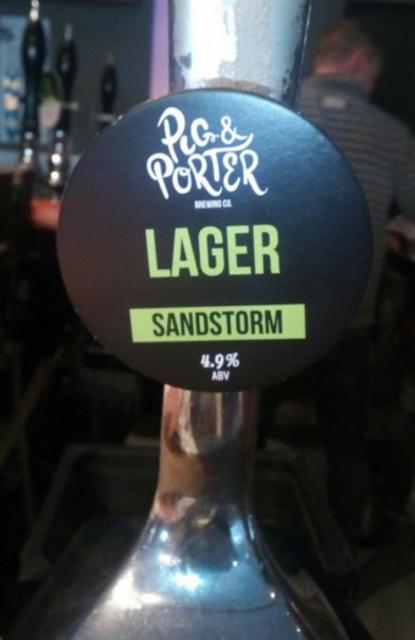 Sandstorm 4.9%, Pig & Porter Brewing Co., England